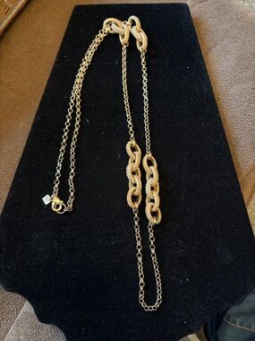 Banana Republic Gold Link Long Necklace